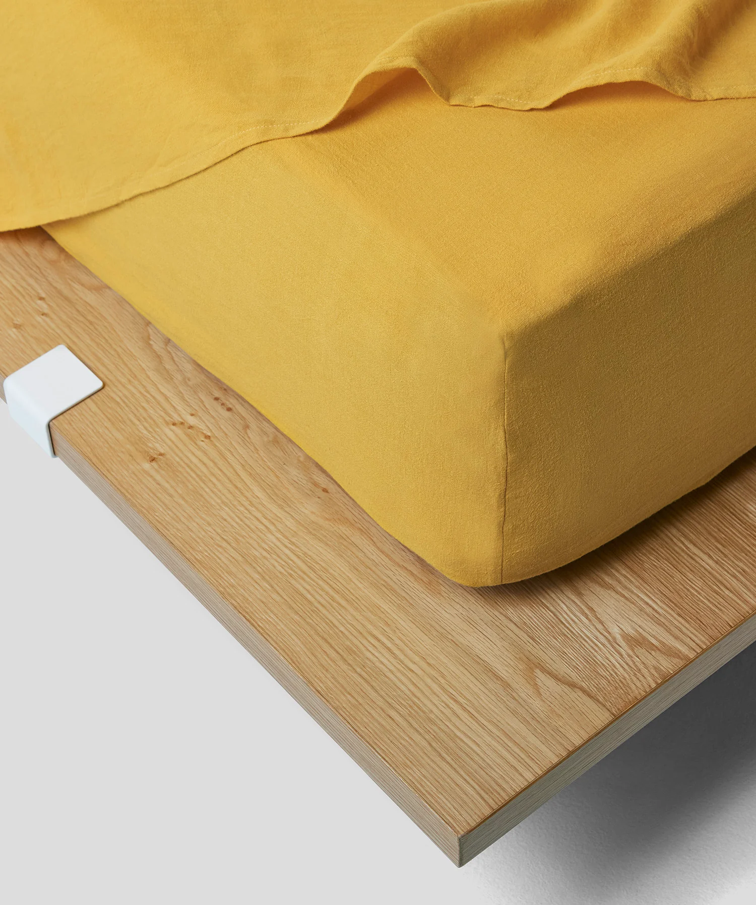 Linen Duvet + Sheet Set - King - Mustard - Image 3